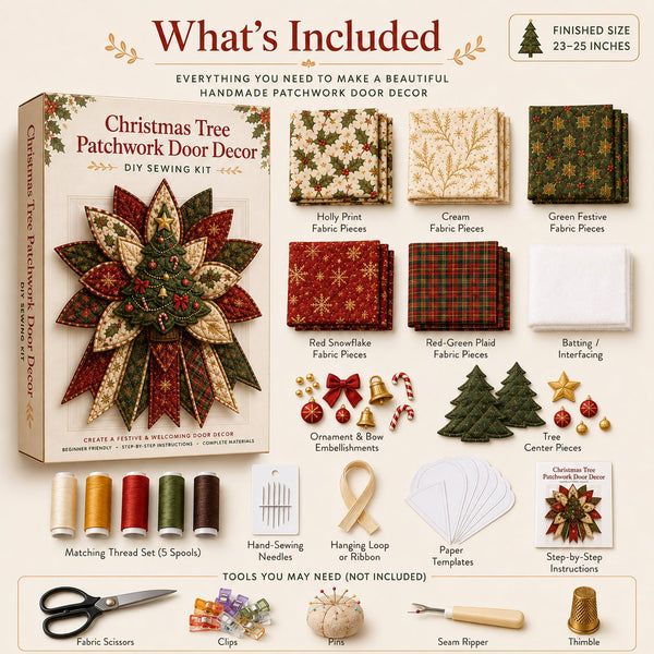 Arconism™ StitchJoy Christmas Door Hanging Kit