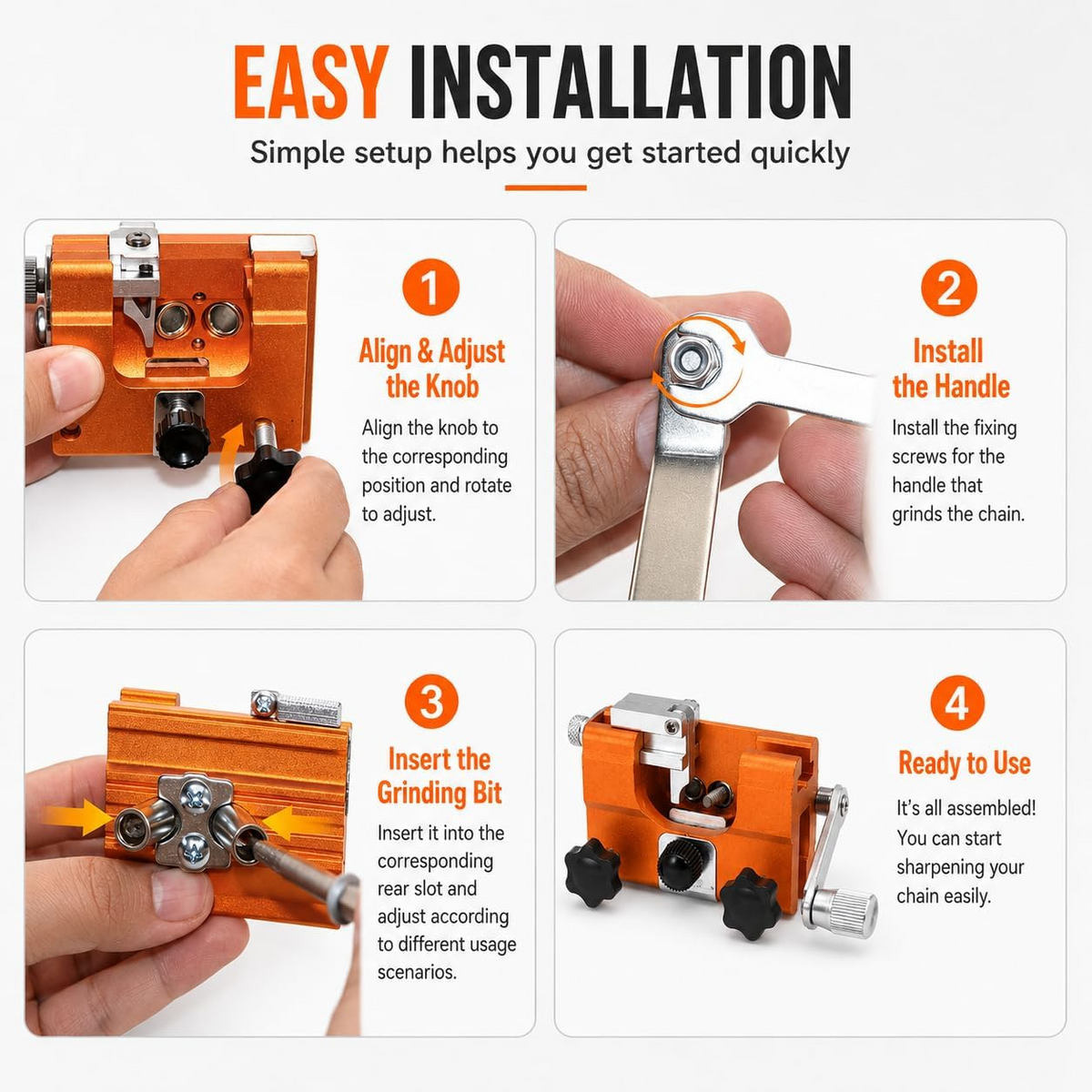 RazorWolf® Perfect Edge on Your Chainsaw Every Time