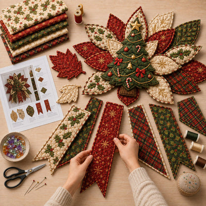 Arconism™ StitchJoy Christmas Door Hanging Kit